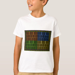 Camiseta Design geométrica maravilhosa da cor do arco-íris