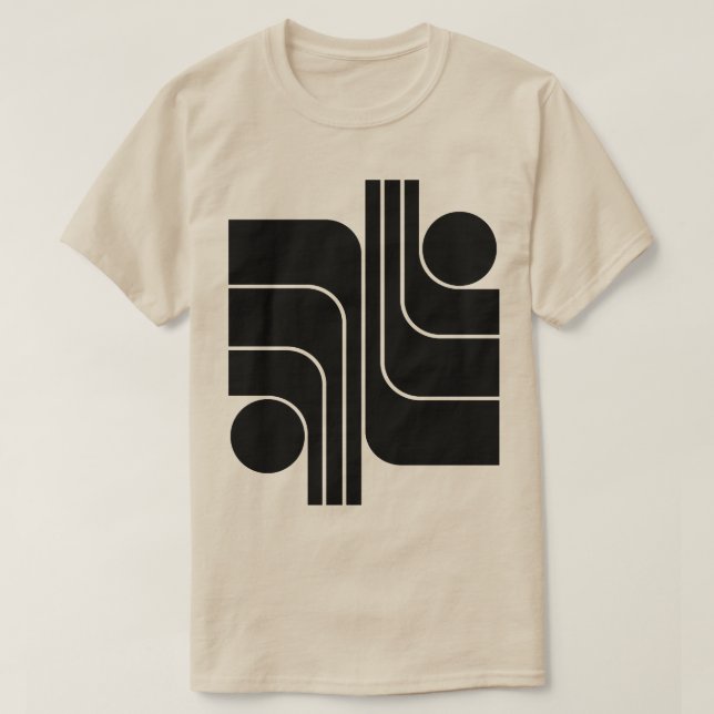 Camiseta Design geométrica minimalista (Frente do Design)