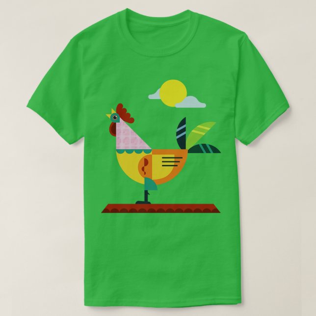 Camiseta Design Geométrico Chiken (Frente do Design)