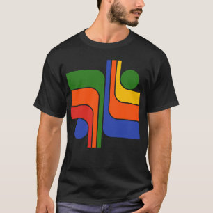 Camiseta Design Geométrico Moderno de Meados do Século