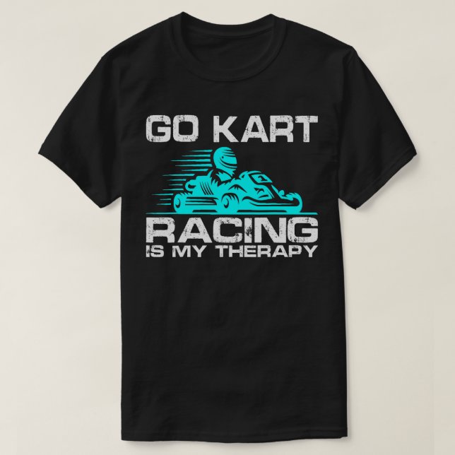 Camiseta Design Gokart Racing para a Corrida Kart (1) (Frente do Design)