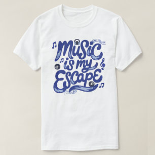 Camiseta Design Gráfico Artístico Moderno - Música