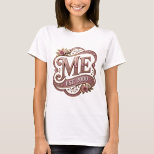 Camiseta Design Gráfico Catchy Gold ME EST 2000