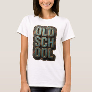 Camiseta Design Gráfico Chic Gold OLD SCHOOL