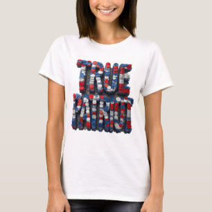 Camiseta Design Gráfico Cool Silver TRUE PATRIOT