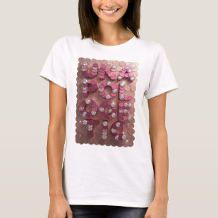 Camiseta Design Gráfico Cor-de-Rosa Elegante e SEM DESCULPA