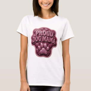 Camiseta Design Gráfico Crisp Pink MAMÃE ORGULHOSA DE CACHO
