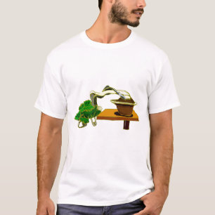 Camiseta Design gráfico de lado esquerdo dos bonsais da