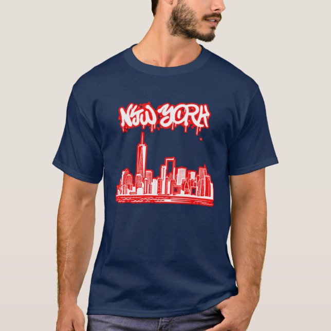 Camiseta Design Gráfico de NY (Frente)