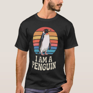 Camiseta Design Gráfico de Pinguim Bonito e Divertido