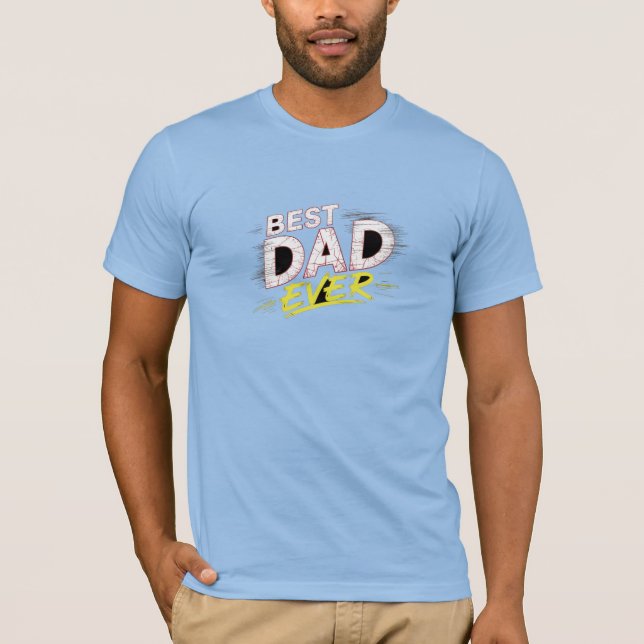 Camiseta Design Gráfico do Melhor Pai (Frente)
