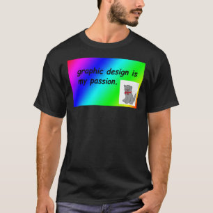 Camiseta Design gráfico é a minha paixão gibis arco-íris sa