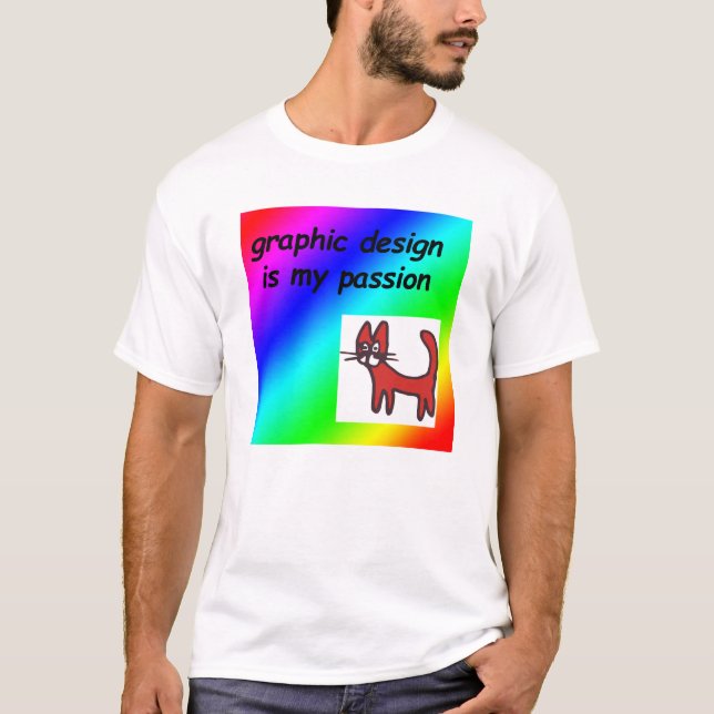 Camiseta design gráfico é minha paixão (Frente)