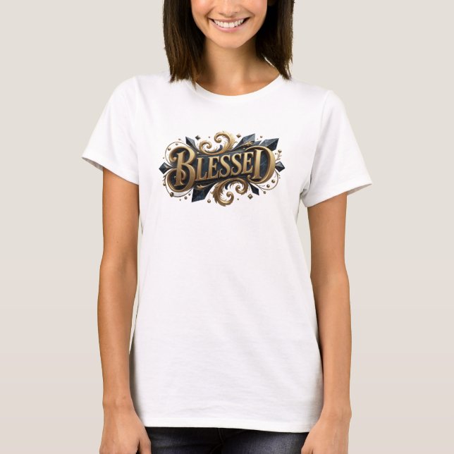Camiseta Design Gráfico Edgy BLESSED (Frente)