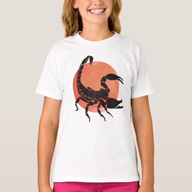 Camiseta Design gráfico | Escorpião Silhouette (Frente)