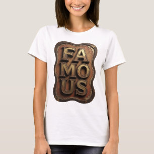 Camiseta Design Gráfico FAMOSO Witty Gold