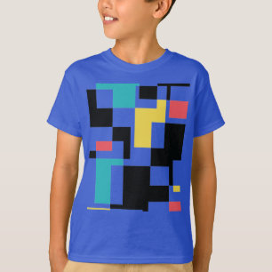 Camiseta Design gráfico geométrico moderno, divertido e c