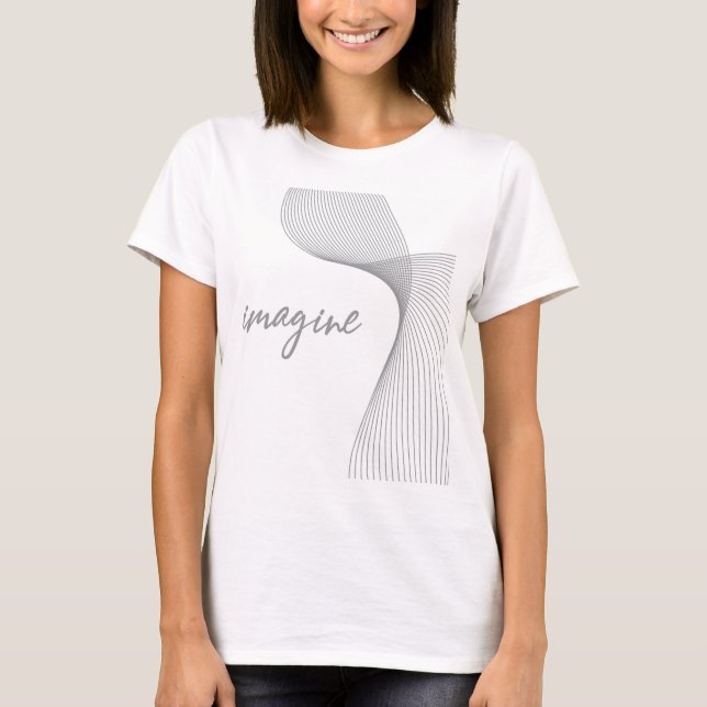Camiseta Design gráfico moderno, simples e elegante da Imag (Frente)
