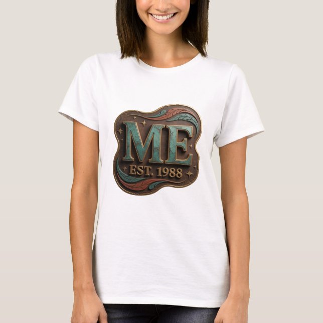 Camiseta Design Gráfico Sharp Gold ME EST 1988 (Frente)