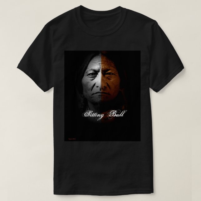 Camiseta design gráfico Sitting Bull (Frente do Design)