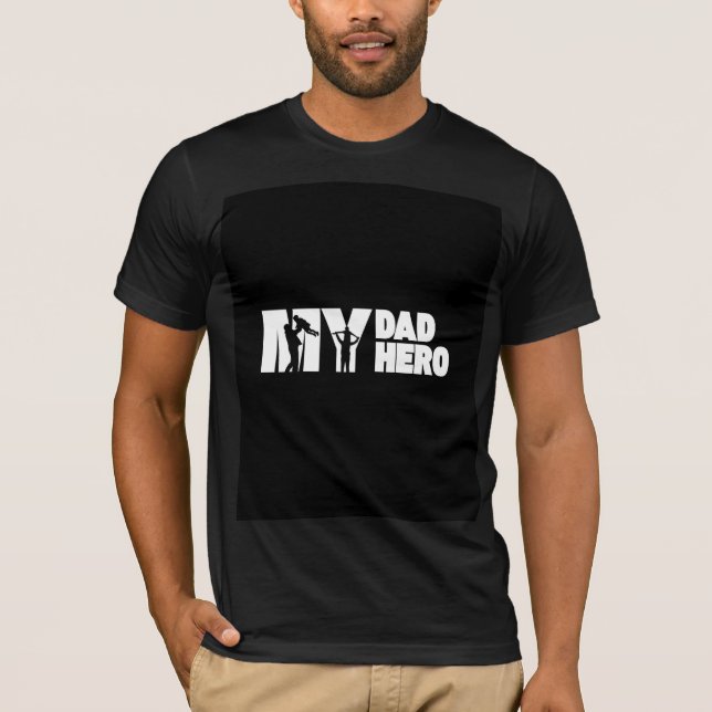 Camiseta design herói do meu pai  (Frente)