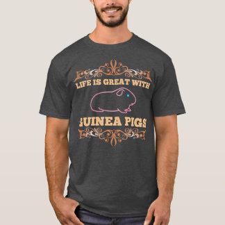Camiseta Design I do Amante de os animais I do Porco guinee