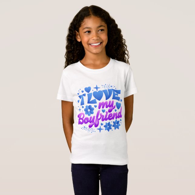 Camiseta Design-I love my boyfriend (Frente Completa)
