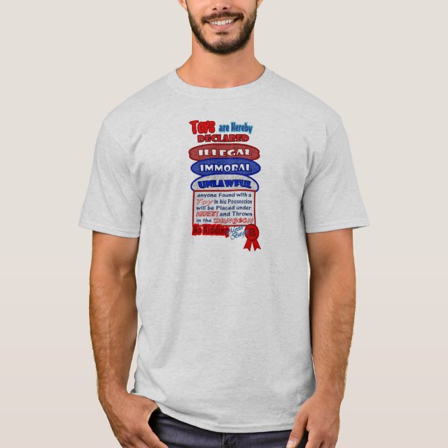 Camiseta Design ilegal do Natal dos brinquedos do édito de (Frente)