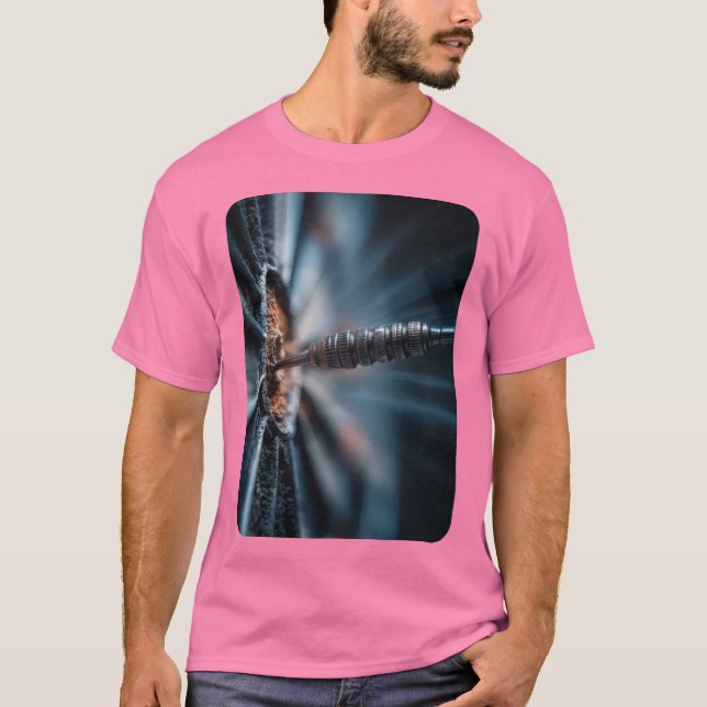 Camiseta Design impact fléchette en plein centre cible (Frente)
