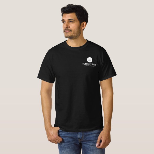 Camiseta masculina de manga curta com frente e verso dois lados