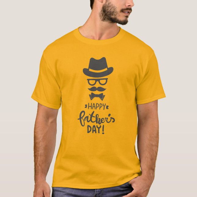 Camiseta Design Incrível dizendo Dia de os pais feliz (Frente)