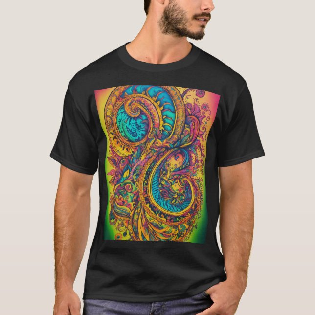 Camiseta Design indiano T-Shirt (Frente)