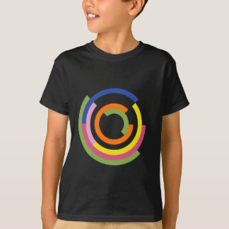 Camiseta Design inspirado Bauhaus em uma paleta das