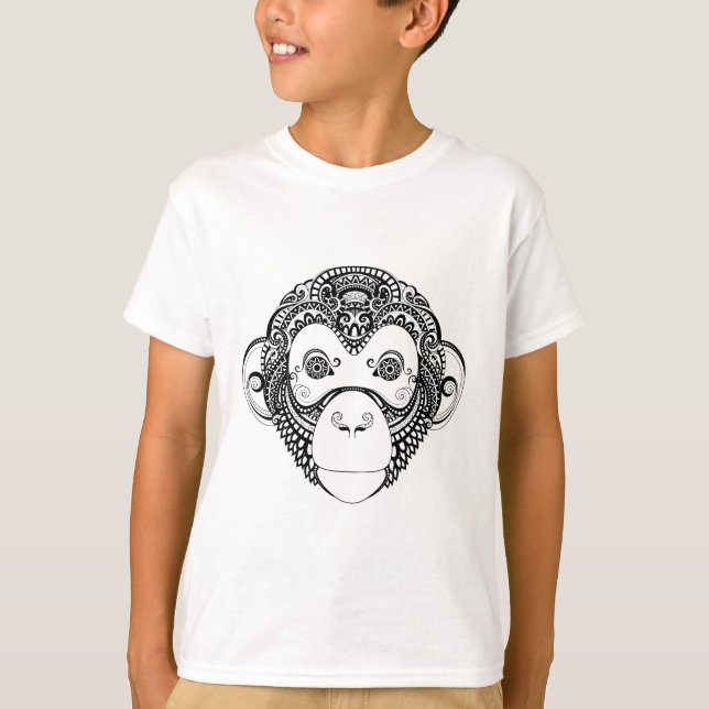 Camiseta Design inspirado do macaco (Frente)