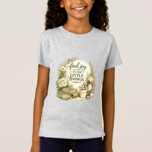 Camiseta Design Inspirador Cottagecore Floral Botânico