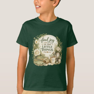 Camiseta Design Inspirador Cottagecore Floral Botânico