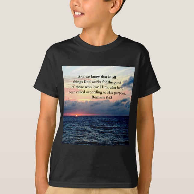 CAMISETA DESIGN INSPIRANDO ROMANOS 8:28 (Frente)