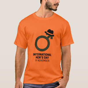 Camiseta Design Internacional do Dia dos Homens