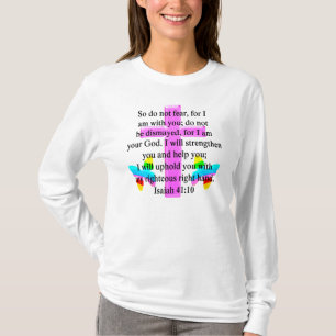 Camiseta DESIGN ISAIAH 41:10 bonito SCRIPTURE