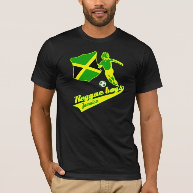 Camiseta Design jamaicano do futebol (Frente)