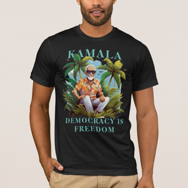 Camiseta design Kamala, Coconut Tree (Frente)