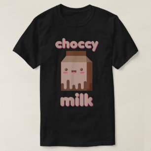 Camiseta Design Kawaii Leite Choccy Fofo