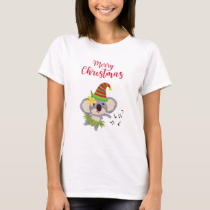 Camiseta Design Koala, dança cética de Natal australiana