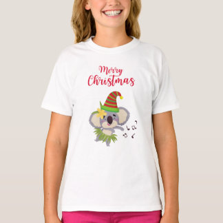 Camiseta Design Koala, dança cética de Natal australiana