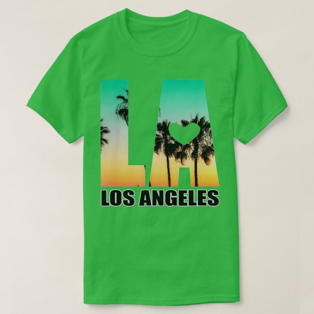 Camiseta Design LA Palm Tree Sunset Boulevard  (Frente do Design)