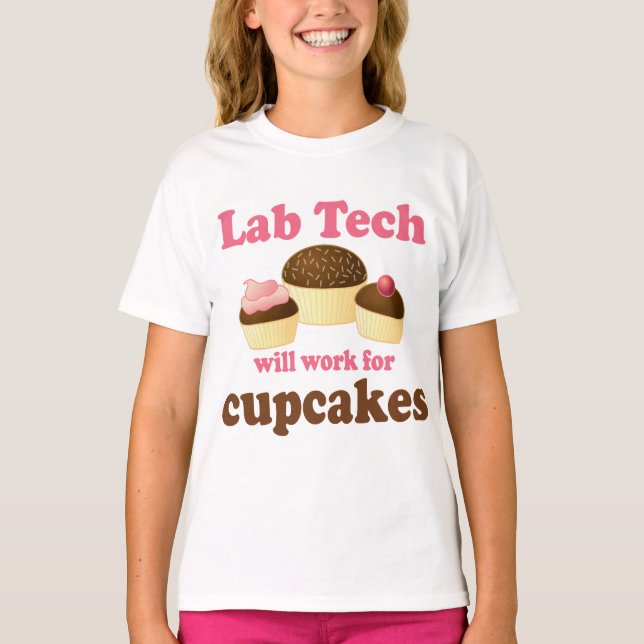 Camiseta Design Lab Tech, Cupcakes engraçados (Frente)