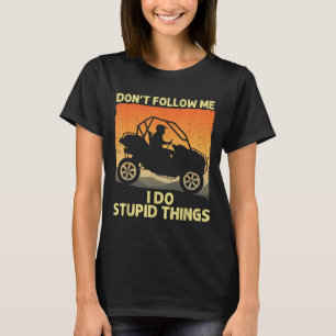 Camiseta Design Lado a Lado Para Homens Mulheres Utv Atv Sx