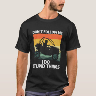 Camiseta Design lado a lado para homens mulheres UTV ATV Sx