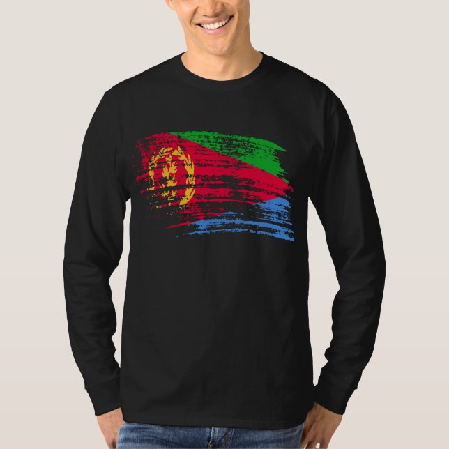 Camiseta Design legal da bandeira do Eritrean (Frente)