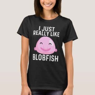 Camiseta Design Legal de Blobfish Para Homens Mulheres Pesc